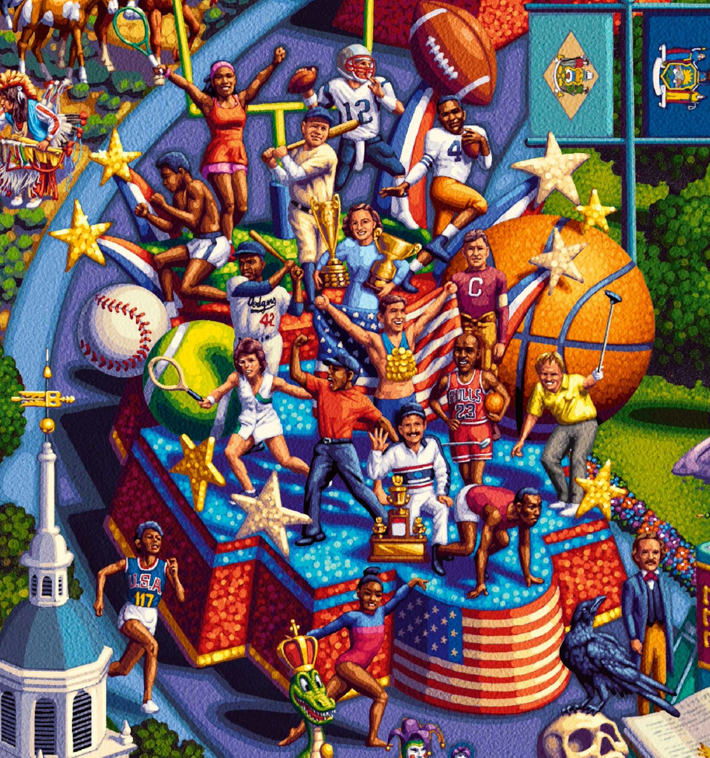 America's 250th Celebration Puzzle by Eric Dowdle - The Story of America