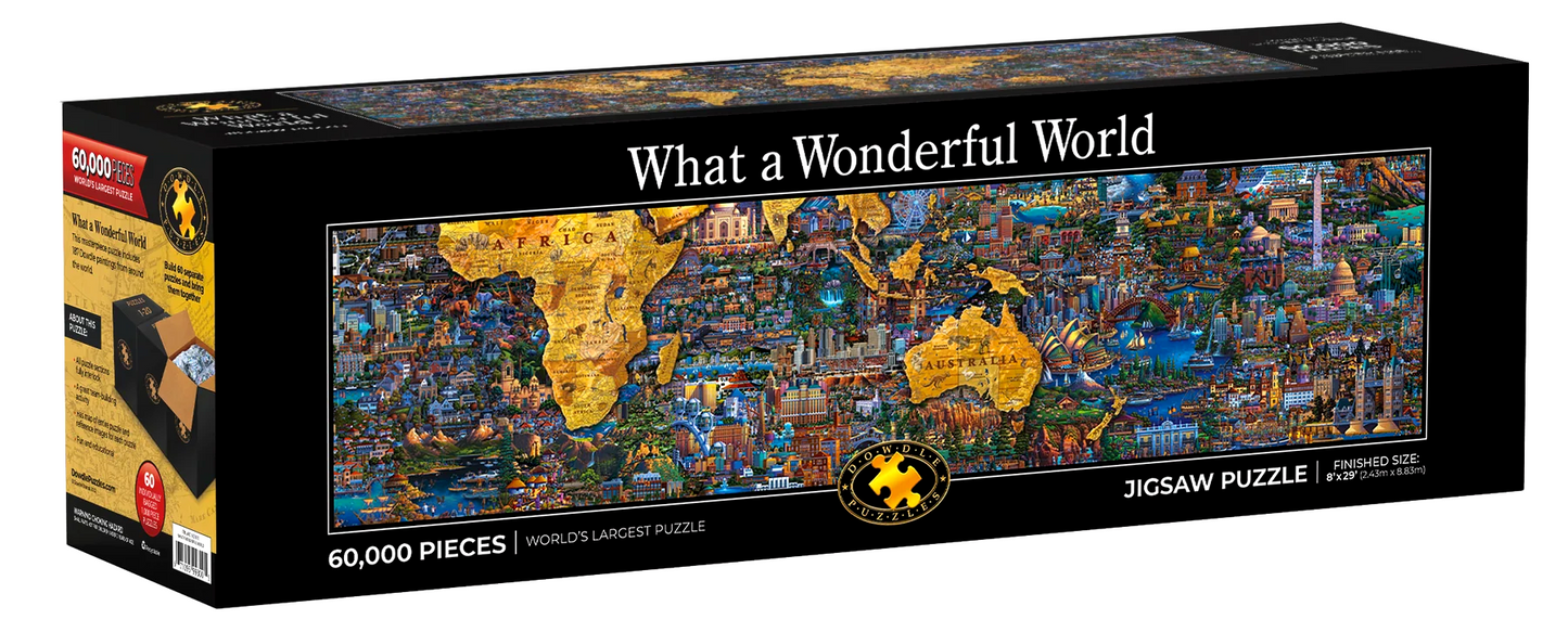 World's Largest Puzzle: What a Wonderful World by Eric Dowdle 60,000 pieces