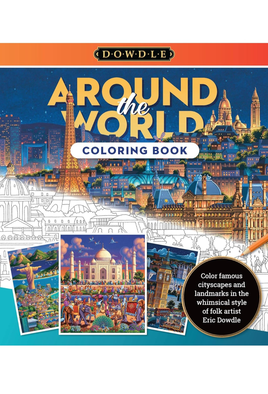 Around the World Coloring Book - Dowdle