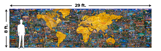 World's Largest Puzzle: What a Wonderful World by Eric Dowdle 60,000 pieces