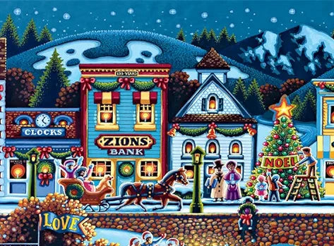 Hometown Christmas Puzzle by Eric Dowdle - Buffalo Games Edition