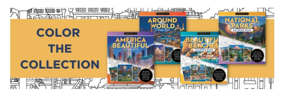 Around the World Coloring Book - Dowdle