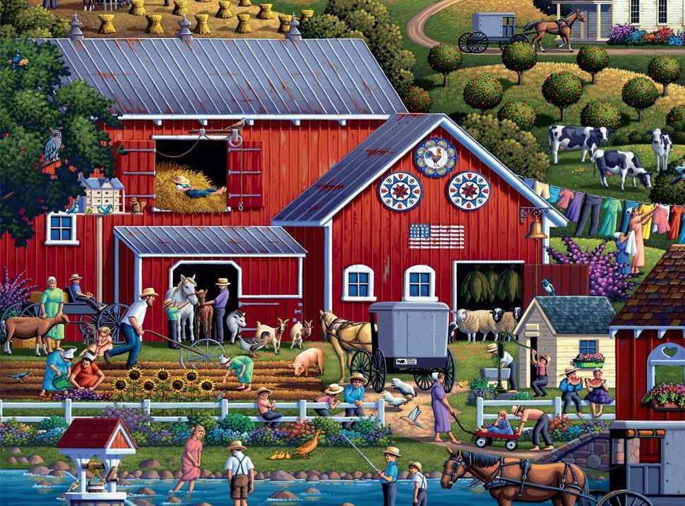 Amish Country Puzzle - Dowdle Buffalo Games Edition