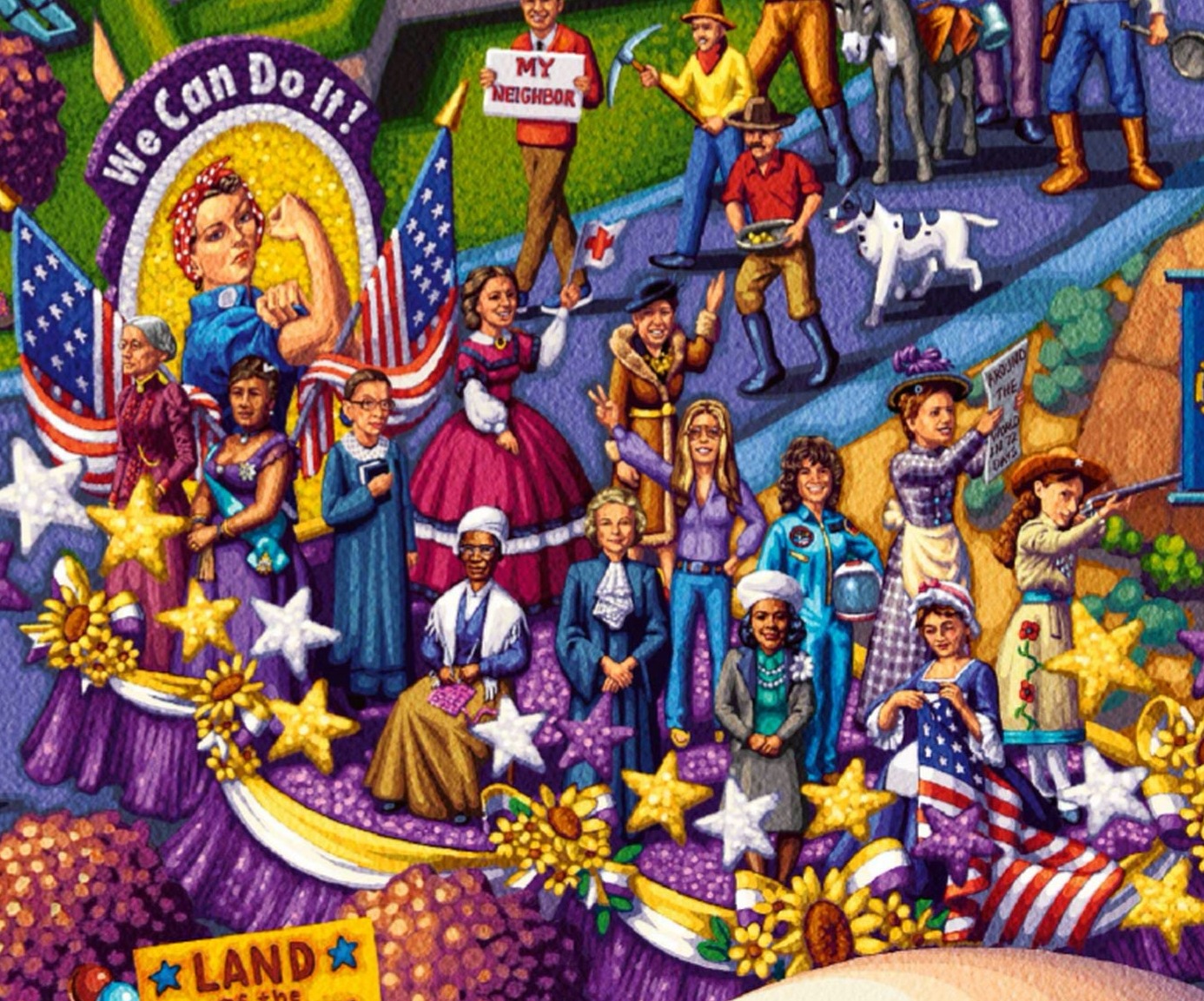 America's 250th Celebration Puzzle by Eric Dowdle - The Story of America
