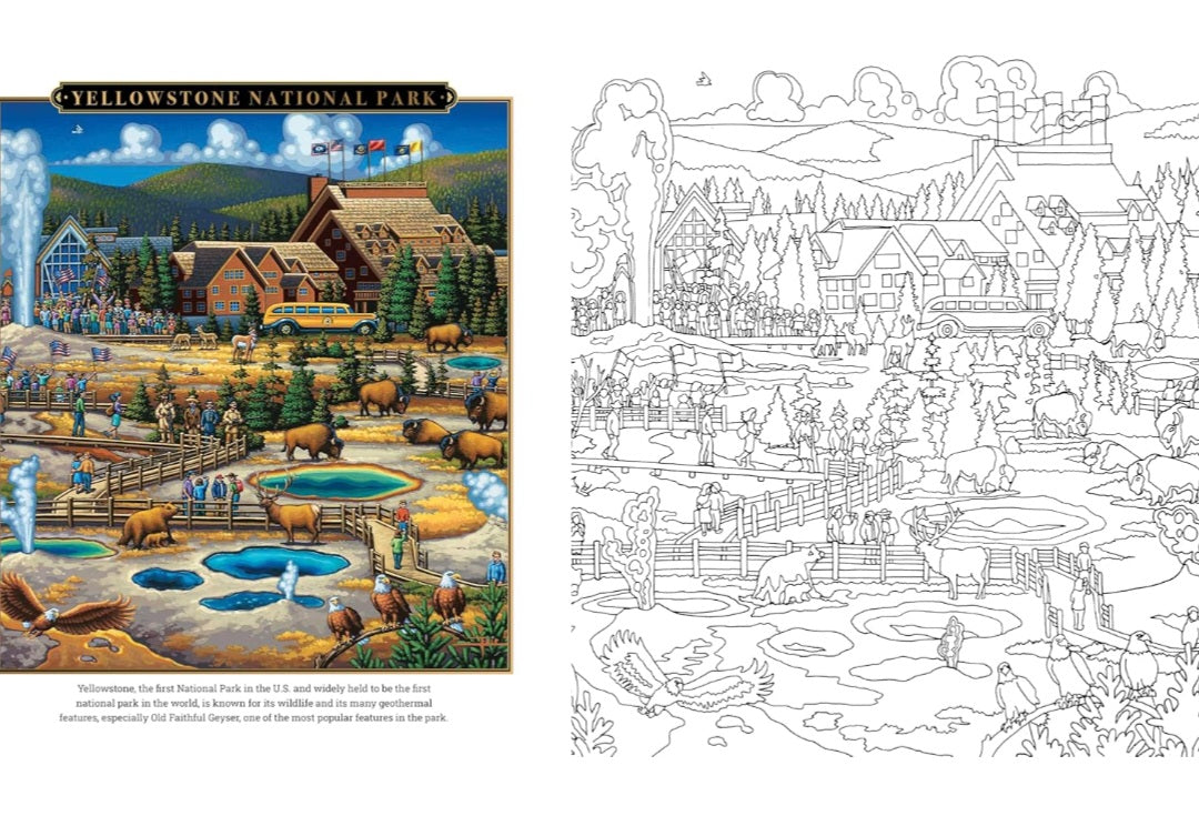 National Parks Coloring Book - Dowdle