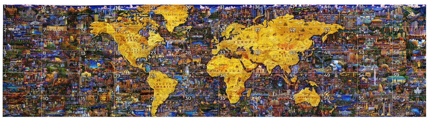 World's Largest Puzzle: What a Wonderful World by Eric Dowdle 60,000 pieces