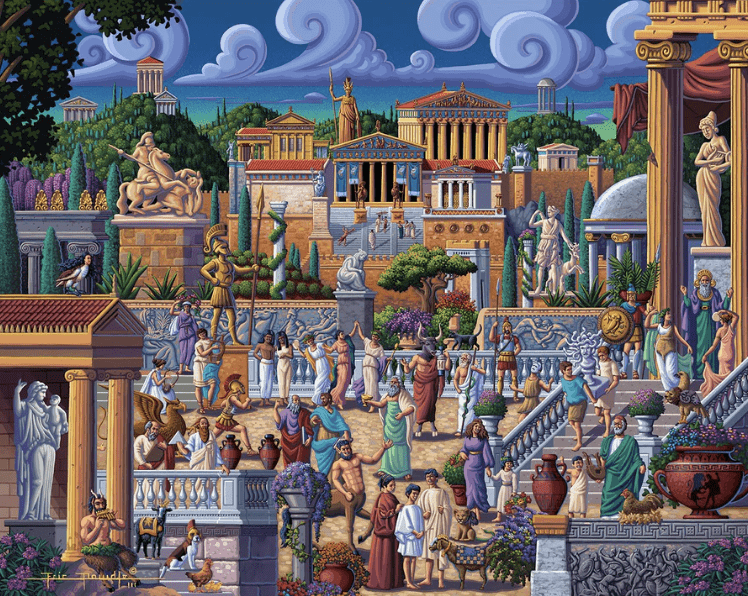 Eric Dowdle Greece Jigsaw Puzzle Europe 500 Piece 1000 Piece premium puzzle artist 