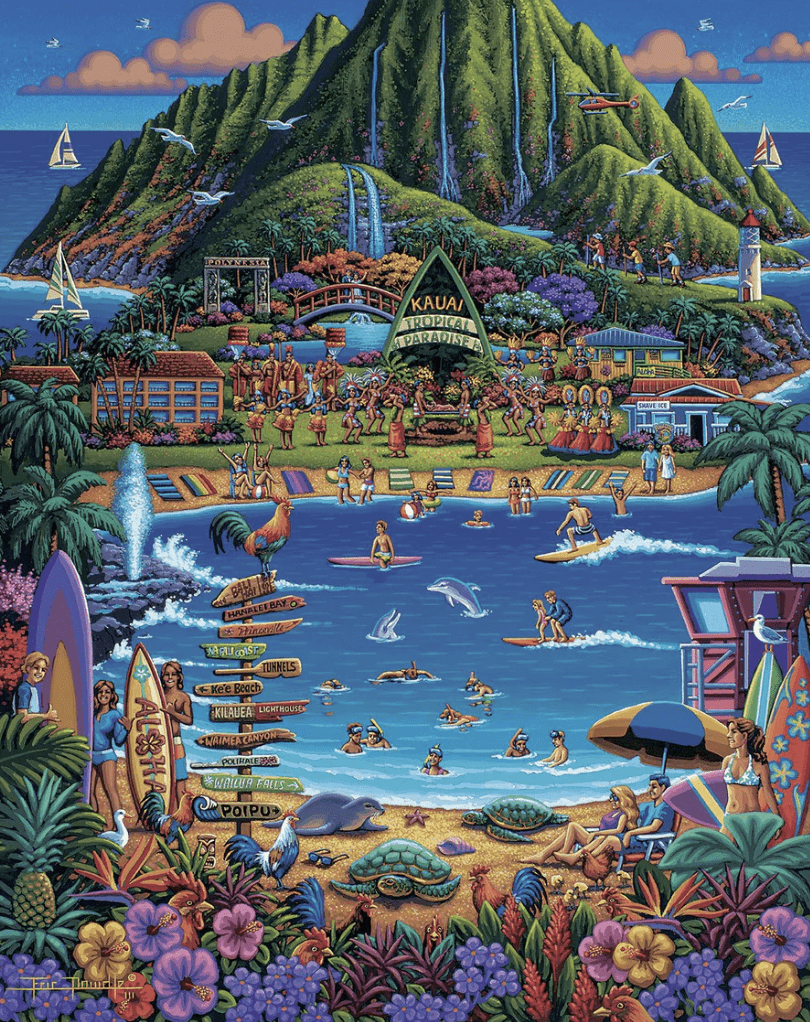 Kauai Hawaii Dowdle Puzzle 500 piece jigsaw puzzle 1000 piece 